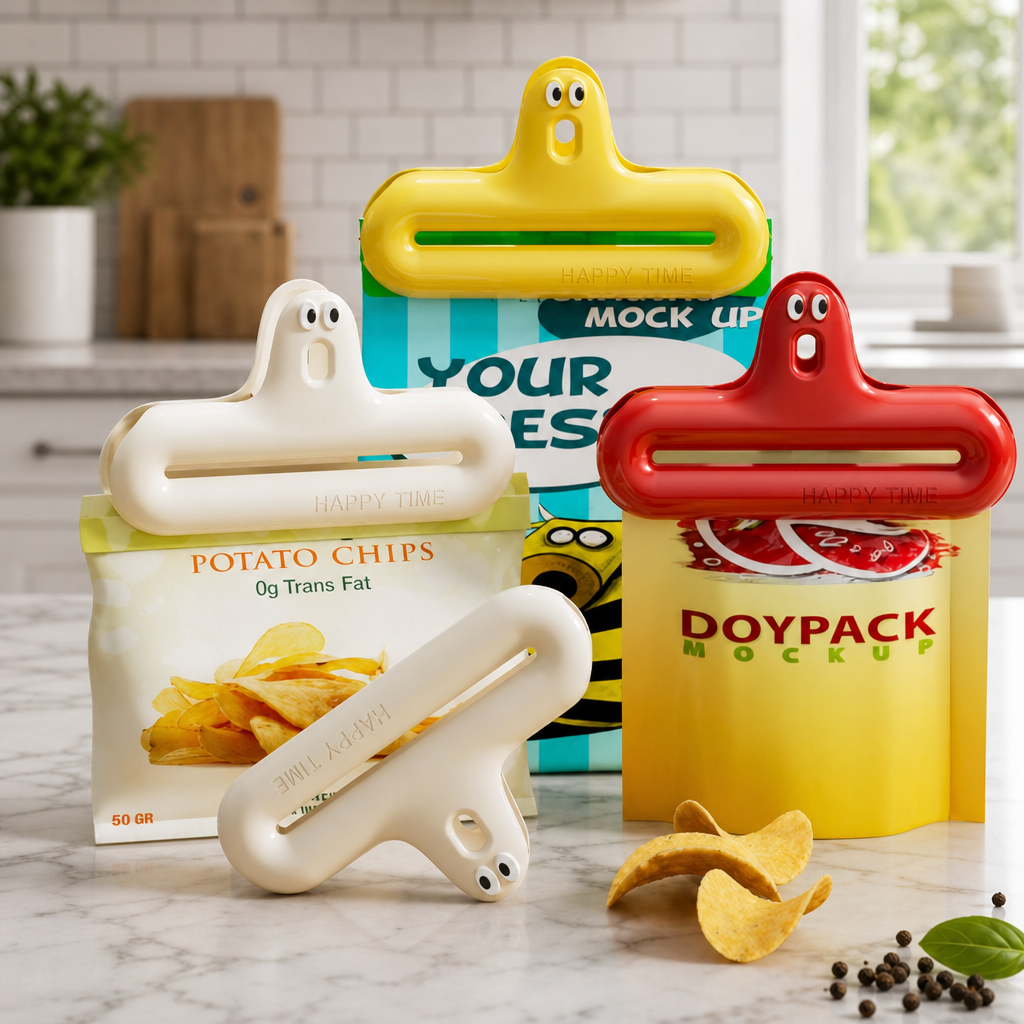Reusable Snack Bag Sealing Clip Plastic Food Storage Clip Kitchen Fresh Keeping Clamp