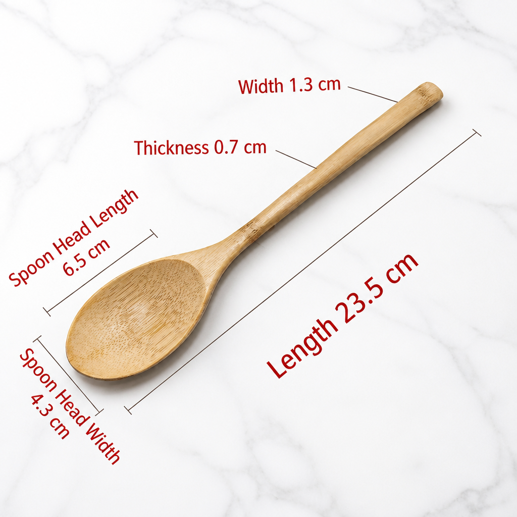 Bamboo Dessert Spoon Wooden Coffee Spoon Kitchen Tableware