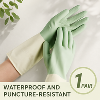 Latex Dishwashing Gloves Waterproof Reusable Kitchen Cleaning Gloves