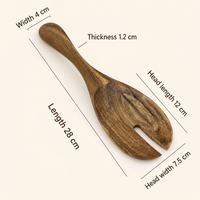 Acacia Wood Soup Ladle Long Handle Wooden Soup Spoon