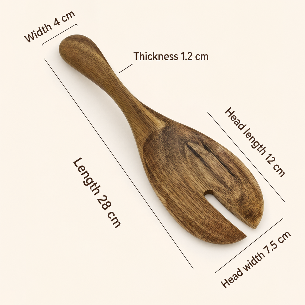 Acacia Wood Soup Ladle Long Handle Wooden Soup Spoon