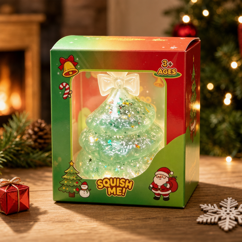 Christmas Santa Maltose Squishy Toy Holiday Squeeze Toy
