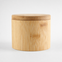 Bamboo Rotating Spice Jar Salt Pepper Seasoning Container