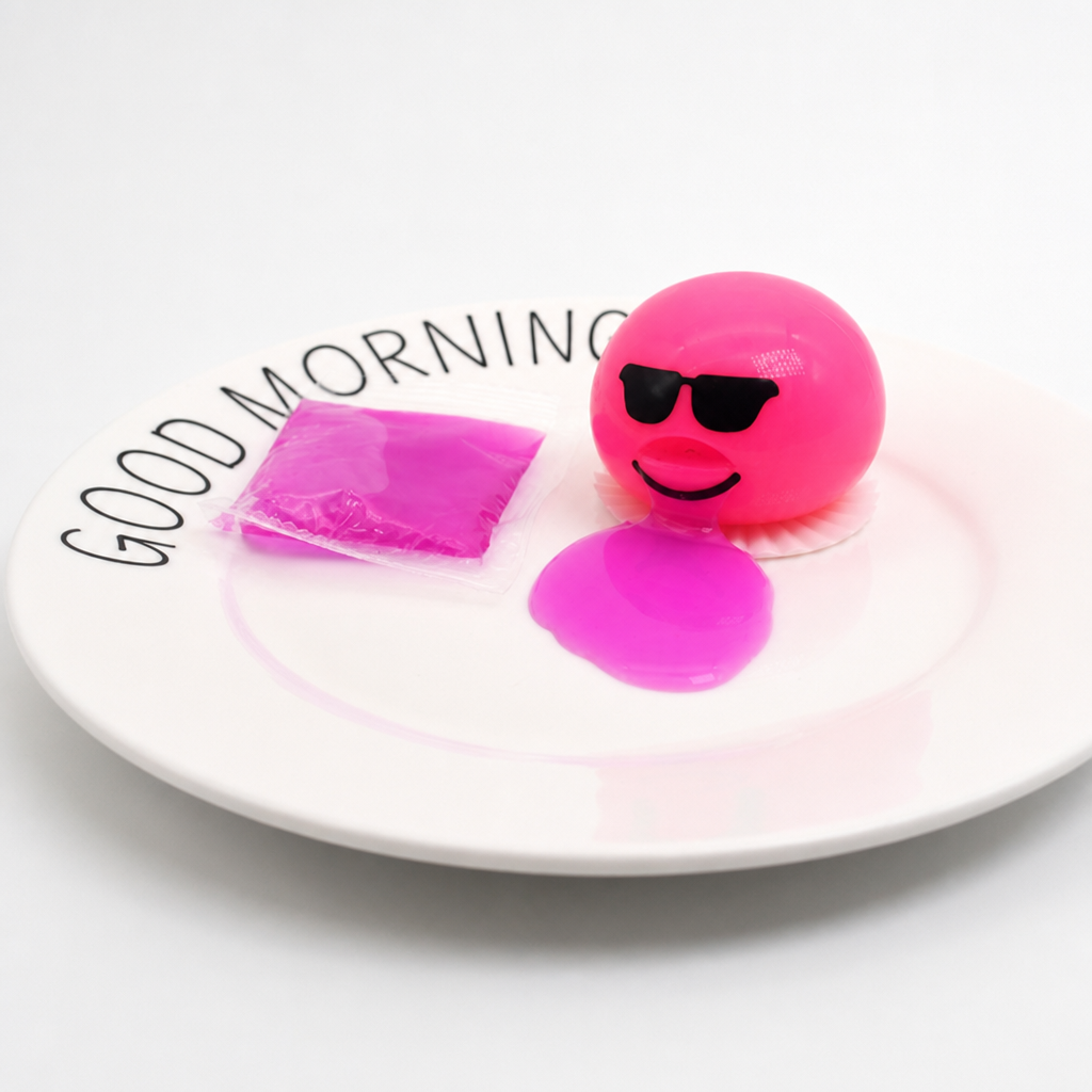 Egg Yolk Squishy Toy Slow Rebound Stress Relief Squeeze Toy
