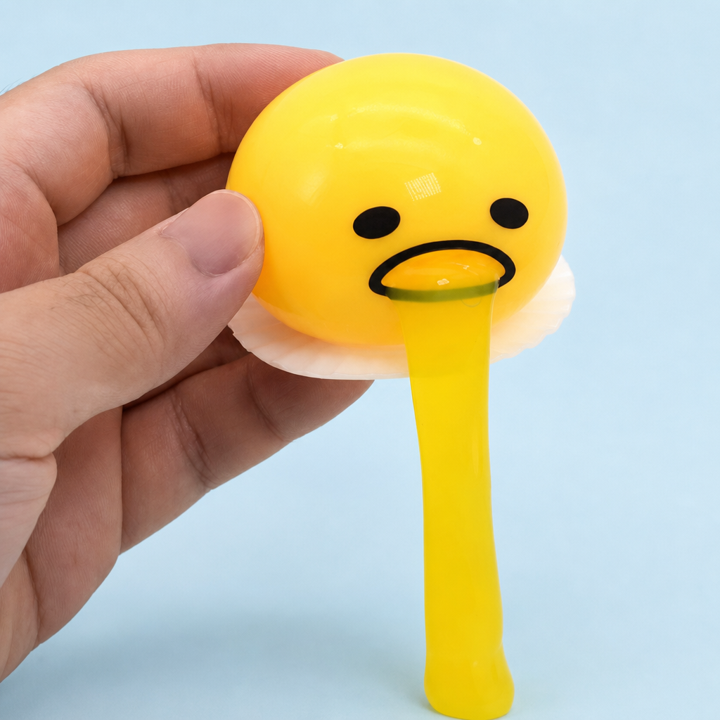 Egg Yolk Squishy Toy Slow Rebound Stress Relief Squeeze Toy