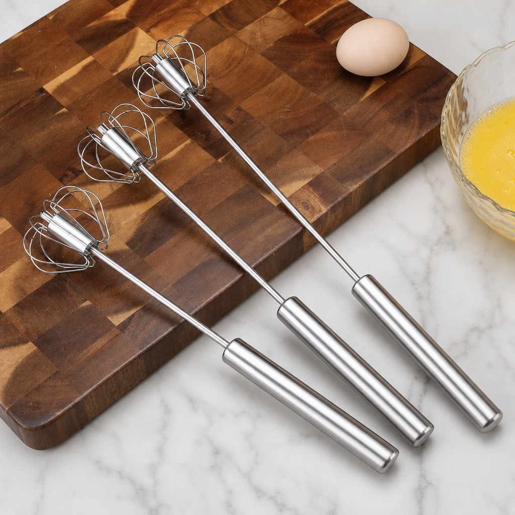 Stainless Steel Handheld Egg Whisk