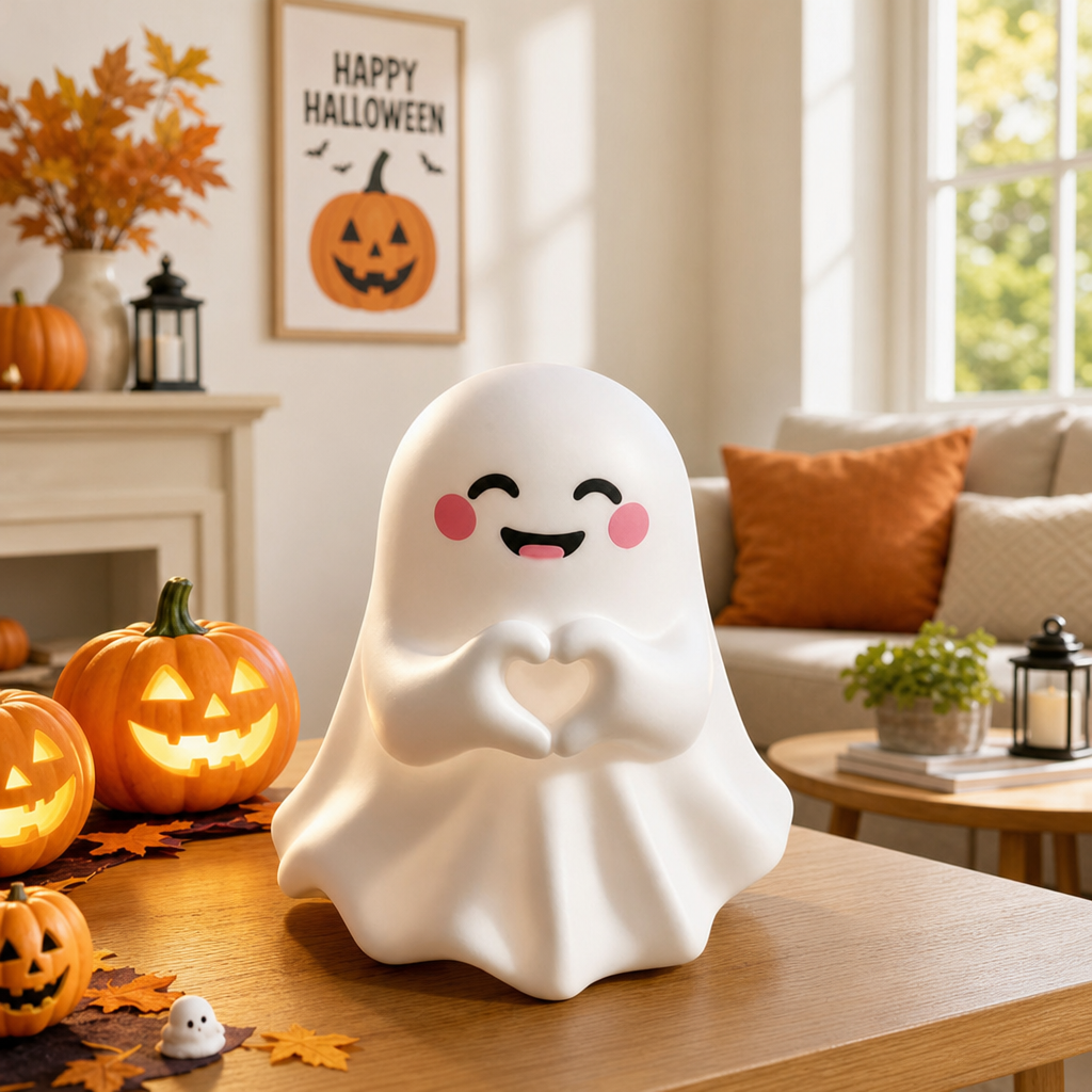 Cute Halloween Ghost Mini Figurine Pen Holder