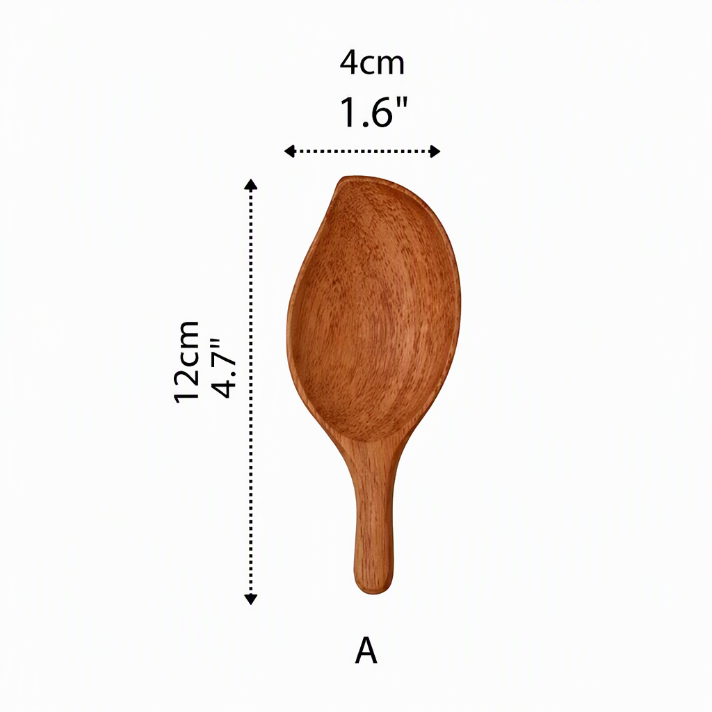 Wooden Leaf Spoon