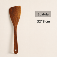 Acacia Wood Long Handle Kitchen Spatula