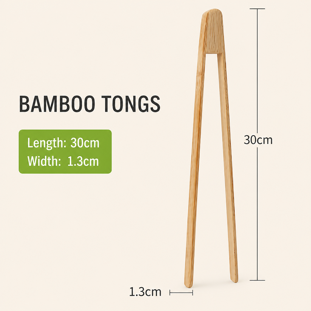 Bamboo Tea & Bread Tongs