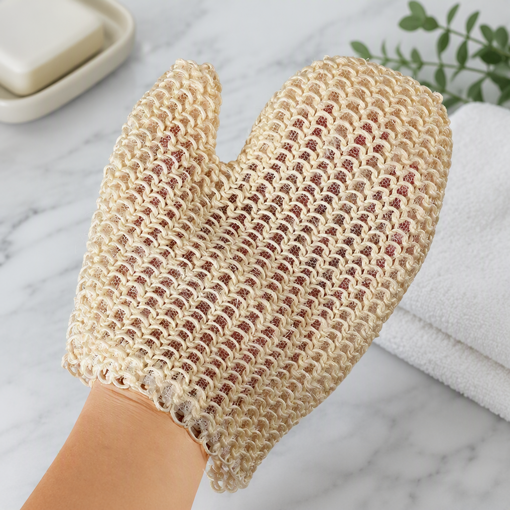 Thickened Sisal Bath Glove Exfoliating Body Scrub Glove
