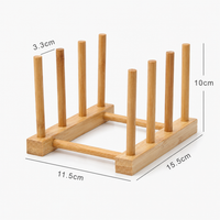 Wooden Coaster Holder Rack Tabletop Drink Coaster Storage Organizer Home Decor