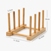Wooden Coaster Holder Rack Tabletop Drink Coaster Storage Organizer Home Decor