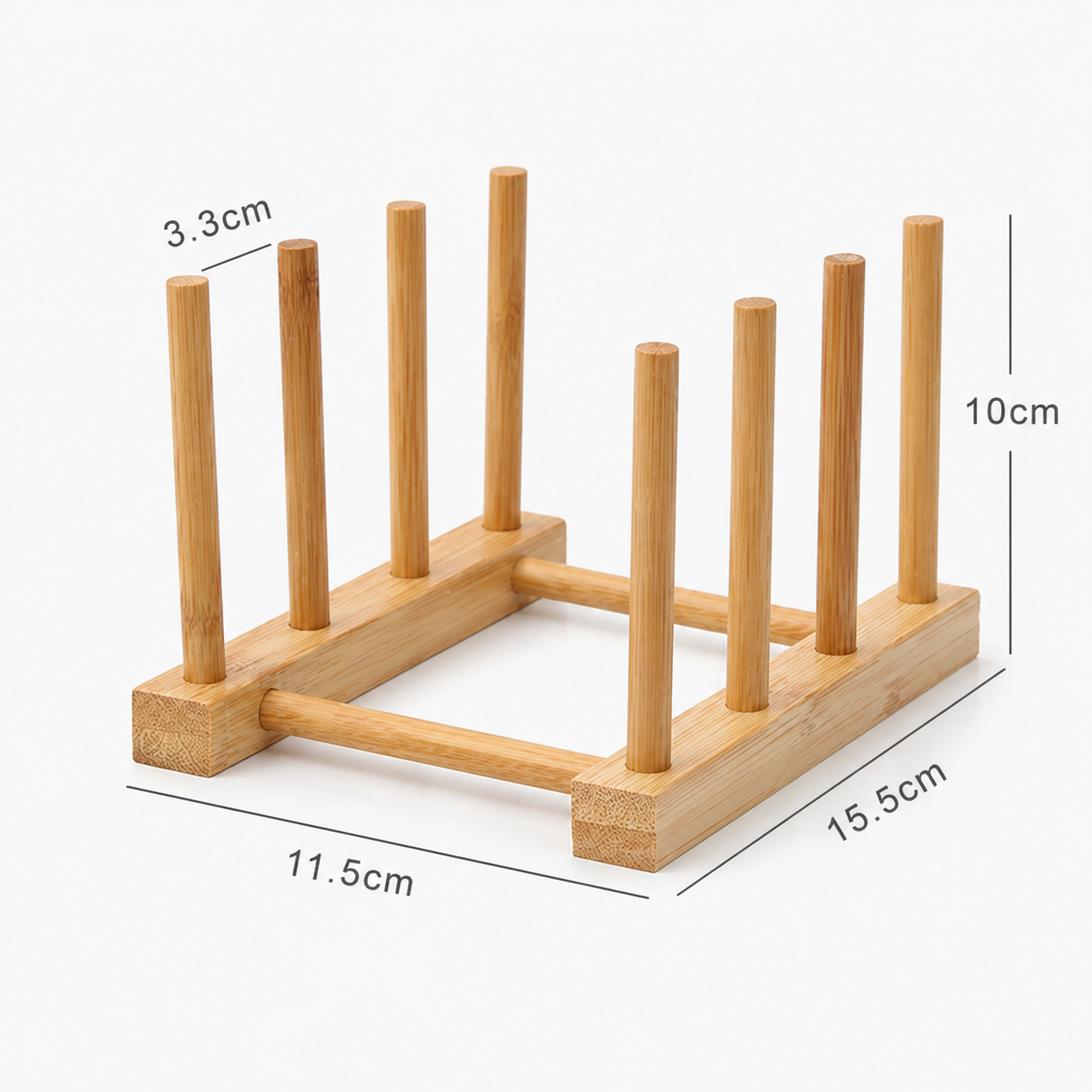 Wooden Coaster Holder Rack Tabletop Drink Coaster Storage Organizer Home Decor