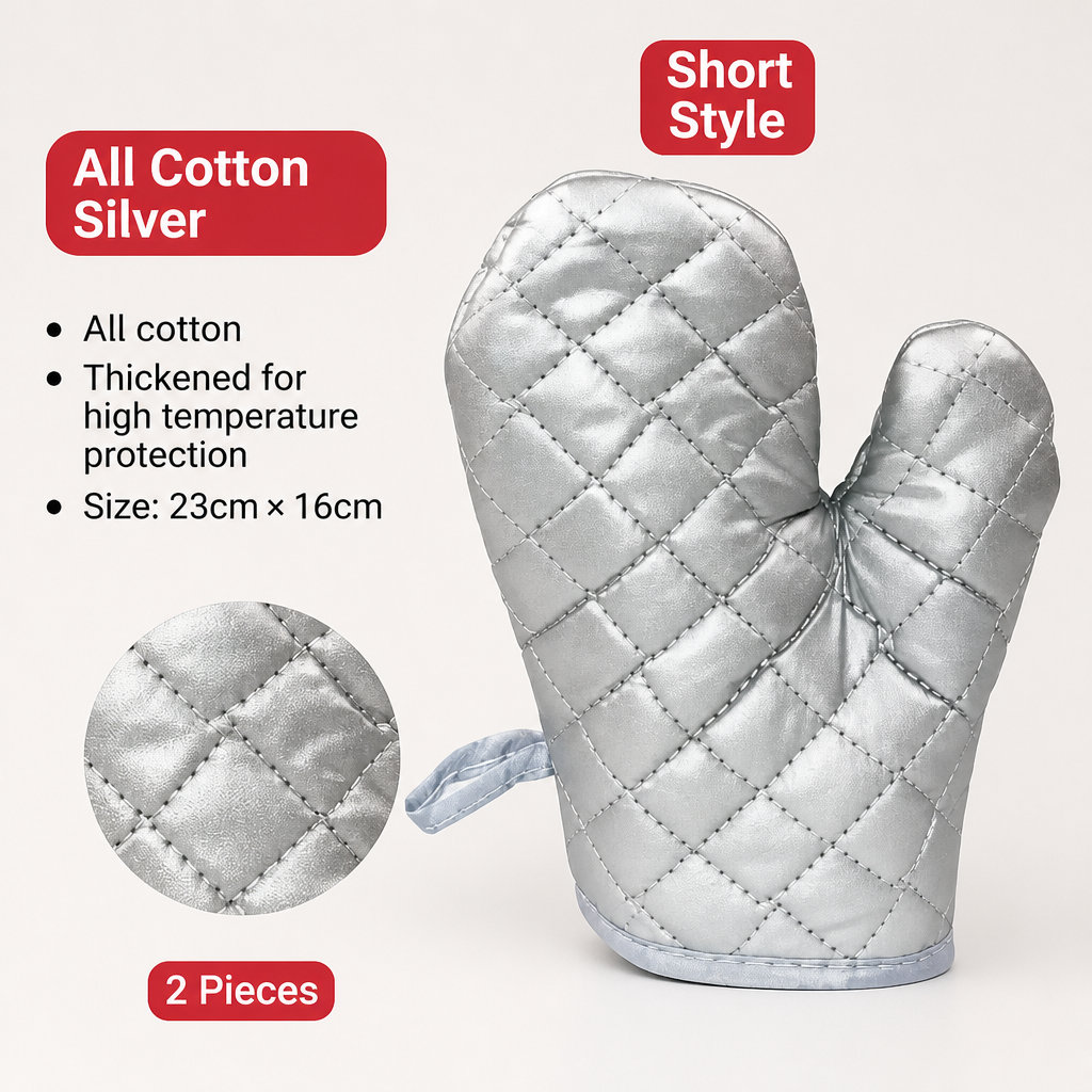 Microwave Baking Heat Resistant Gloves Kitchen Cooking Oven Mitts