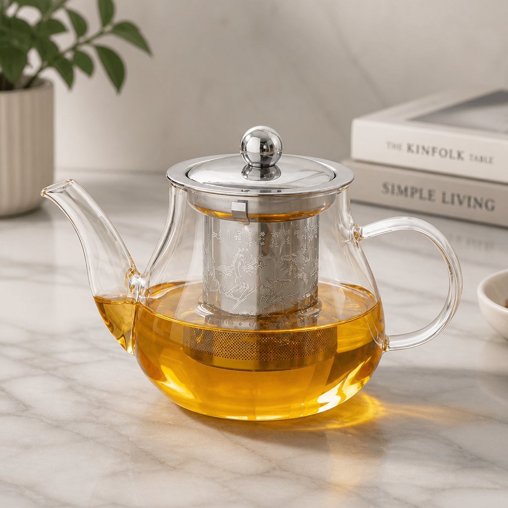 High Temperature Resistant Glass Teapot