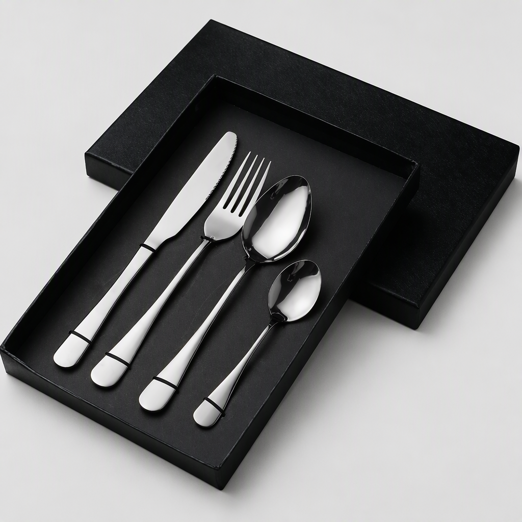 Stainless Steel 4-Piece Flatware Set