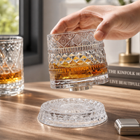 360° Rotating Crystal Glass Cup