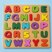 Wooden Uppercase and Lowercase Letter Board Game