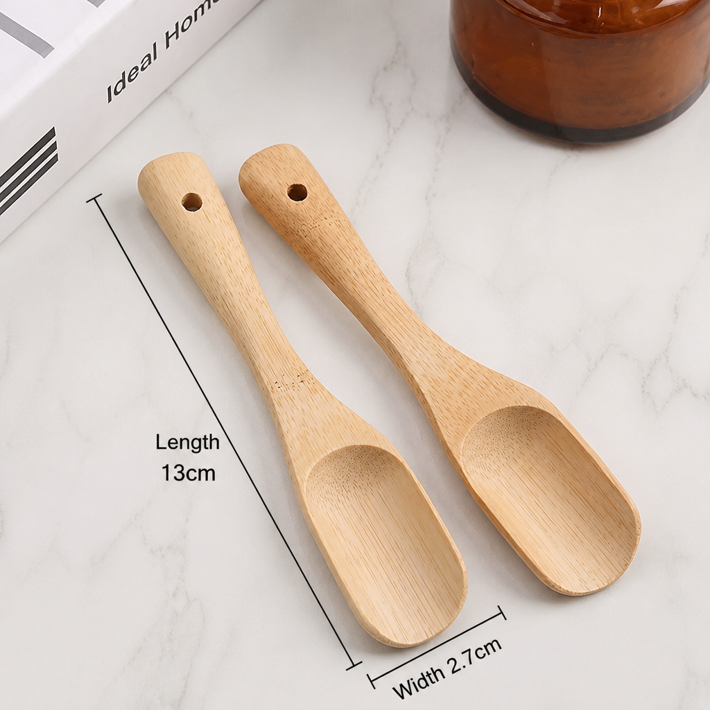 Bamboo Herbal Scoop and Tea Spoon