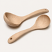 Natural Beech Wood Soup Ladle, Long Handle Wooden Serving Spoon