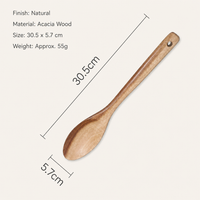 Long Handle Wooden Cooking Spoon