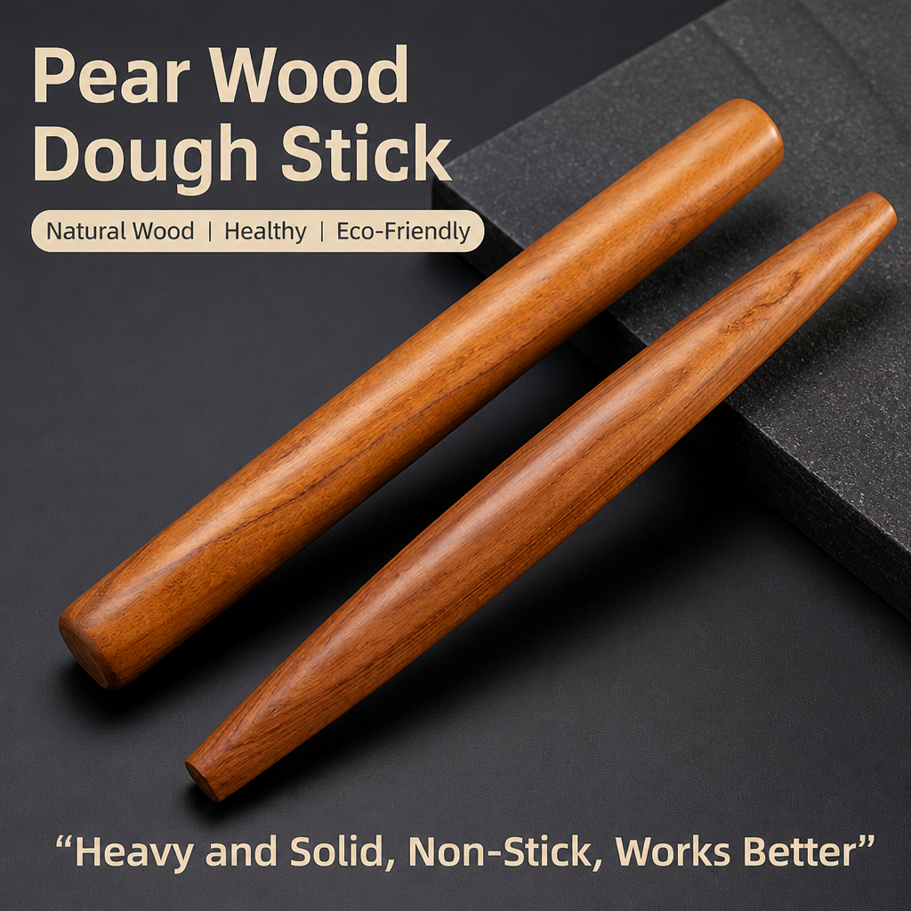 Huanghuali Wood Rolling Pin, Solid Wood Dough Roller