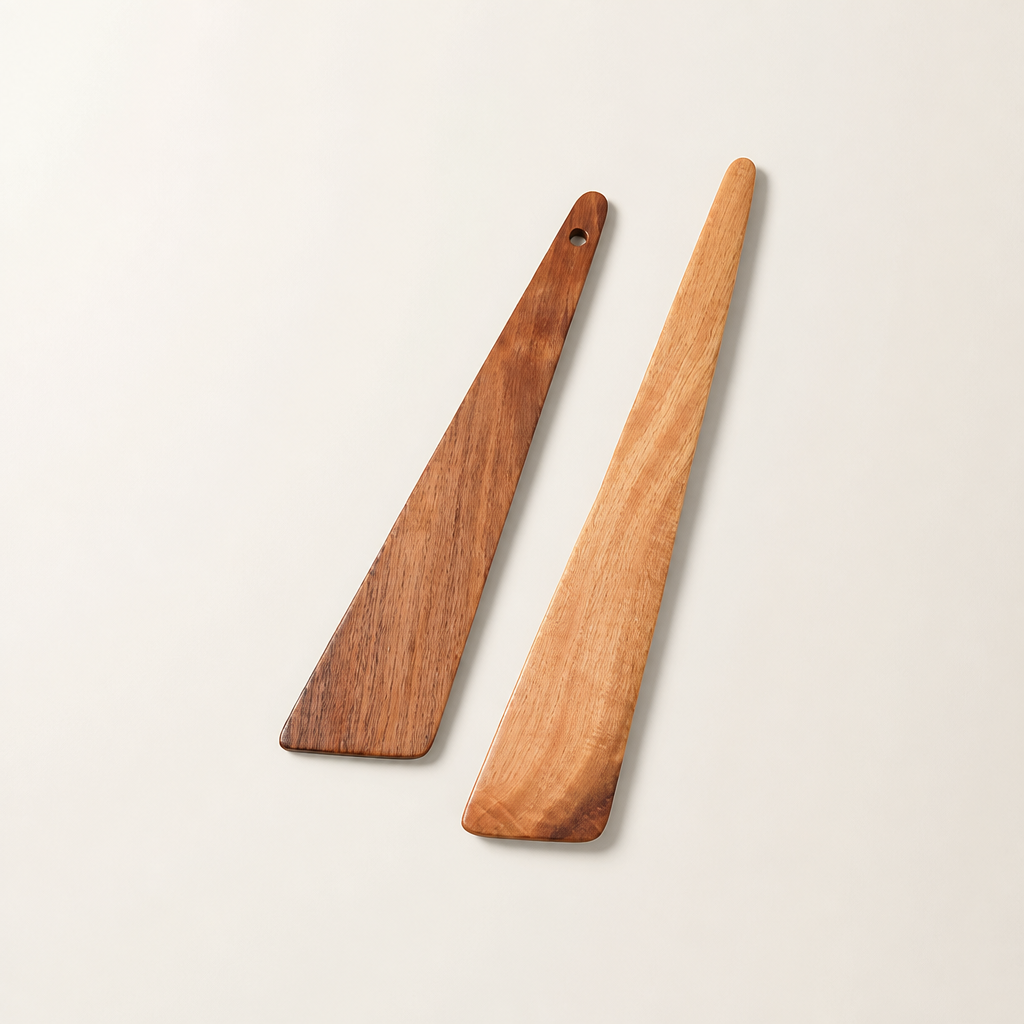 Acacia Wood Cooking Spatula, Natural Wooden Stir-Fry Turner