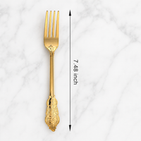 Vintage Gold Disposable Plastic Forks and Spoons