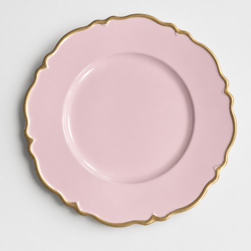 Shell-Shaped PP Plastic Plate Charger