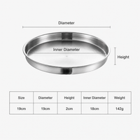 Stainless Steel Round Serving Tray