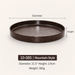 Melamine Round Serving Plate Porcelain-Look Tableware Rustic Outdoor Style Hot Pot Dish