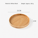 Round Wooden Serving Tray, Creative Wood Display Tray
