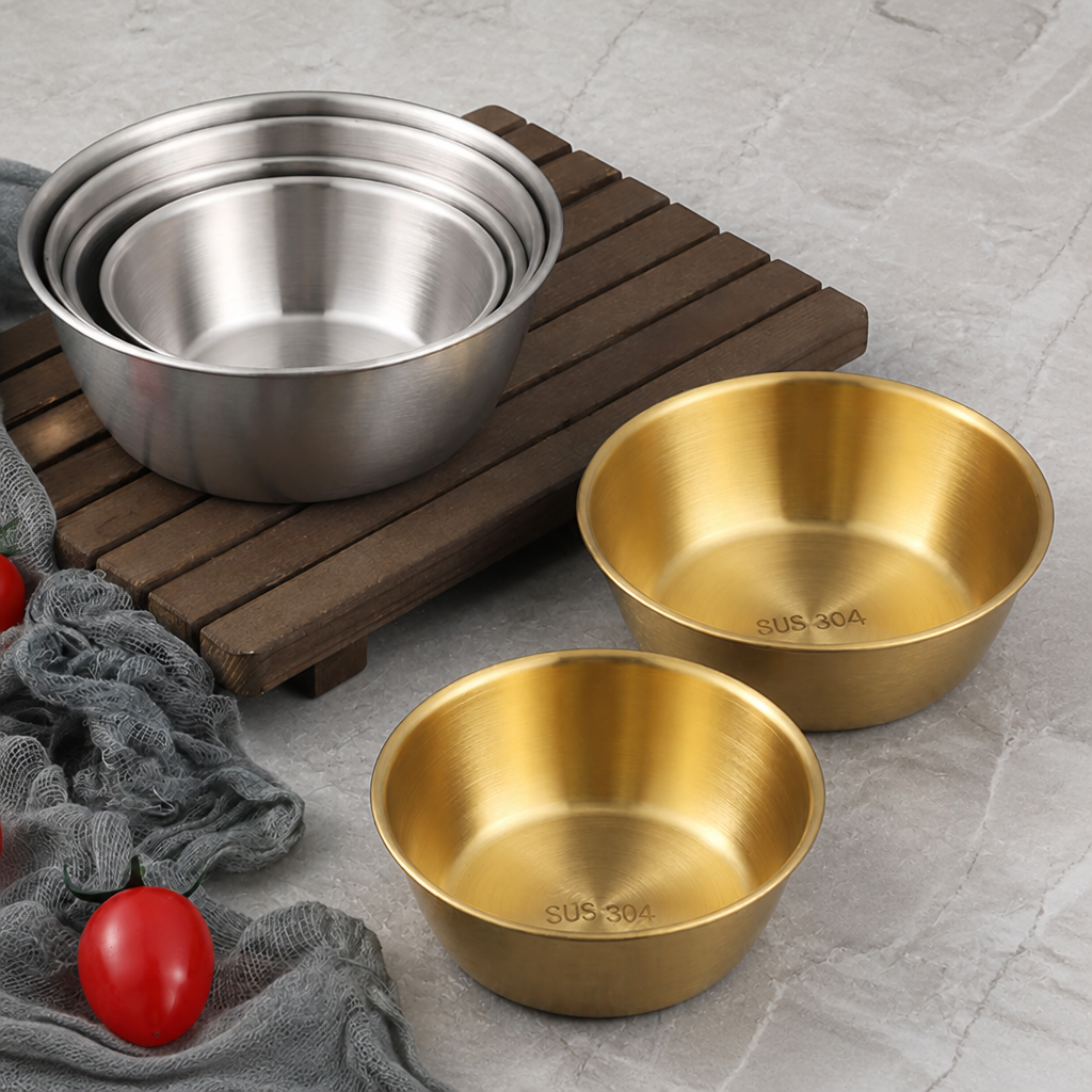 Silver 304 Stainless Steel Rice Wine Bowl