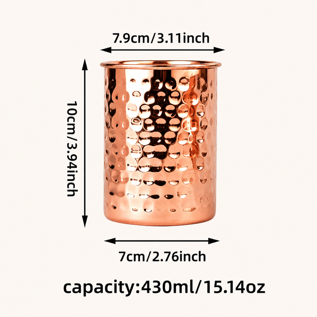 304 Stainless Steel Copper Plated Moscow Mule Mug