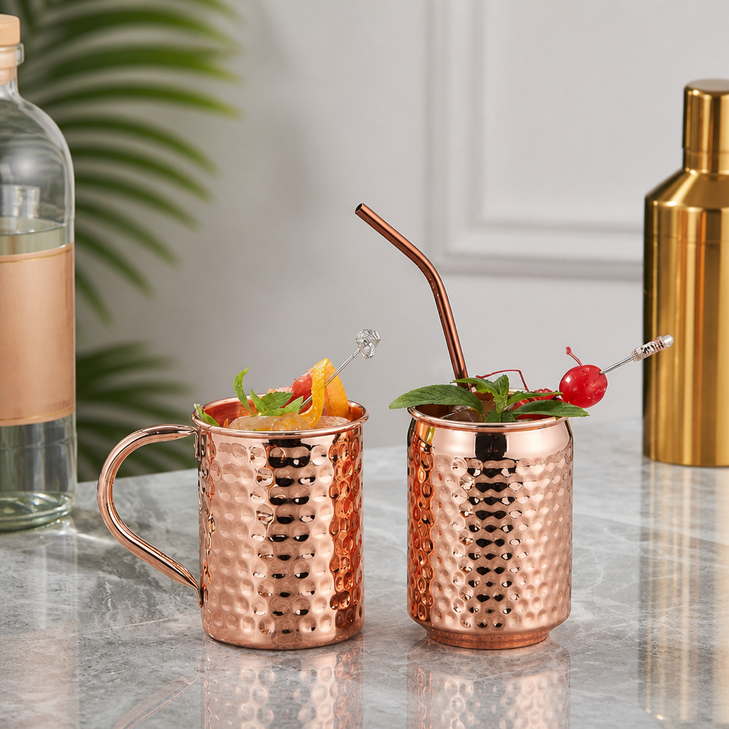 304 Stainless Steel Copper Plated Moscow Mule Mug