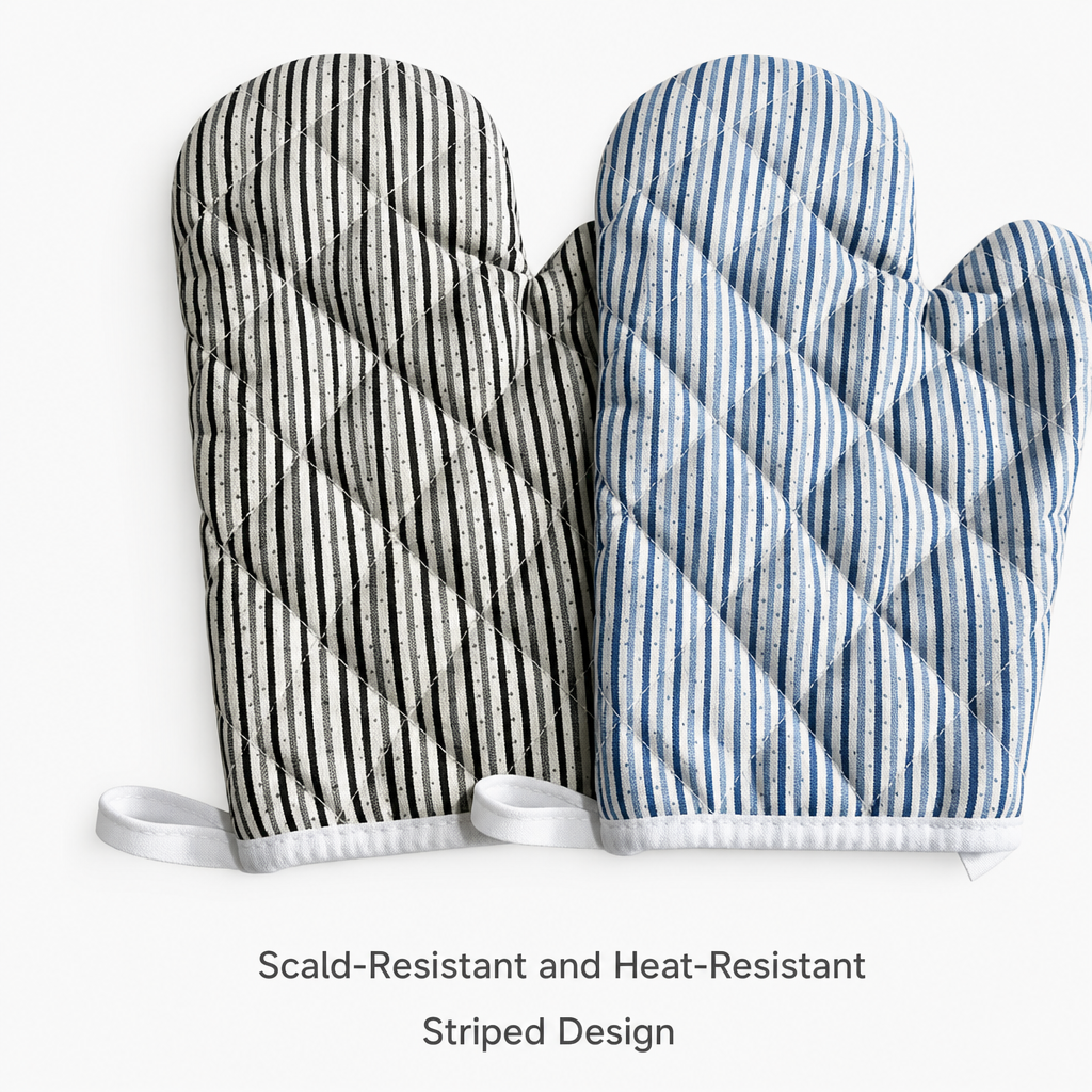 Canvas Heat Resistant Oven Mitt, Fresh Style Microwave Glove