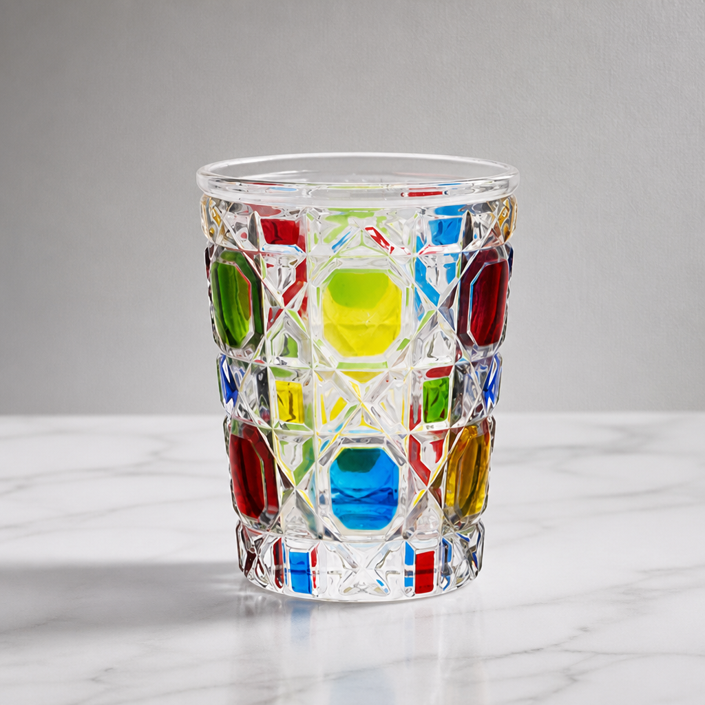 320ml Embossed Drinking Glass