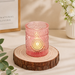 Vintage Sunflower Glass Tealight Candle Holder