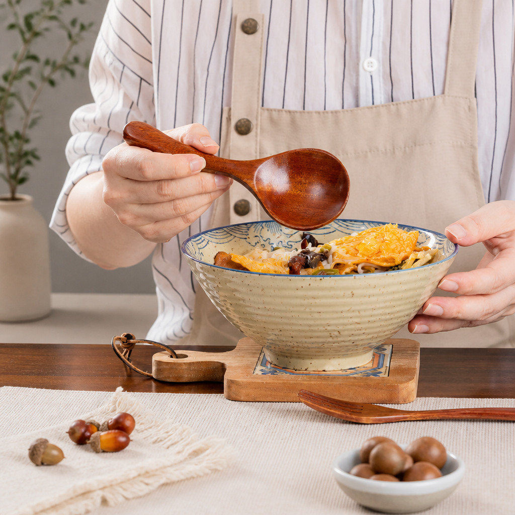 Pointed Tip Soup and Porridge Spoon