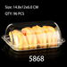 Clear Acrylic Arched Dome Cake Display Box Rectangular Pastry Cover
