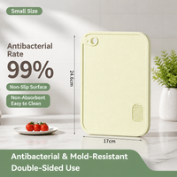 Green Thick Plastic Cutting Board Double Sided Non Slip Chopping Board