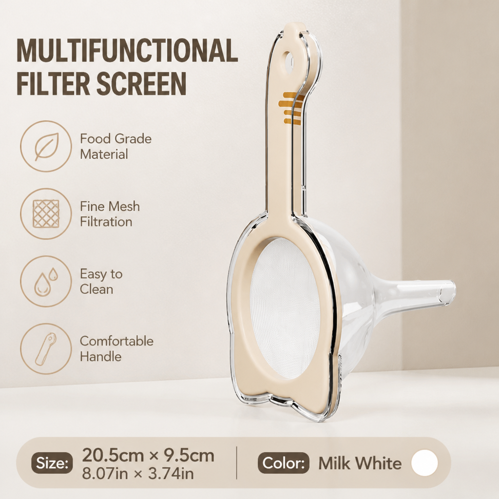 Fine Mesh Juice Strainer Multifunctional Handheld Filter Sieve