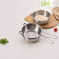 Stainless Steel Rice Washing Bowl with Strainer