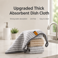 Absorbent Kitchen Cleaning Cloth with Hanging Loop