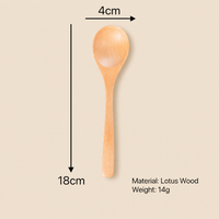 Natural Wood Mini Spoon for Dining