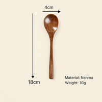 Natural Wood Mini Spoon for Dining