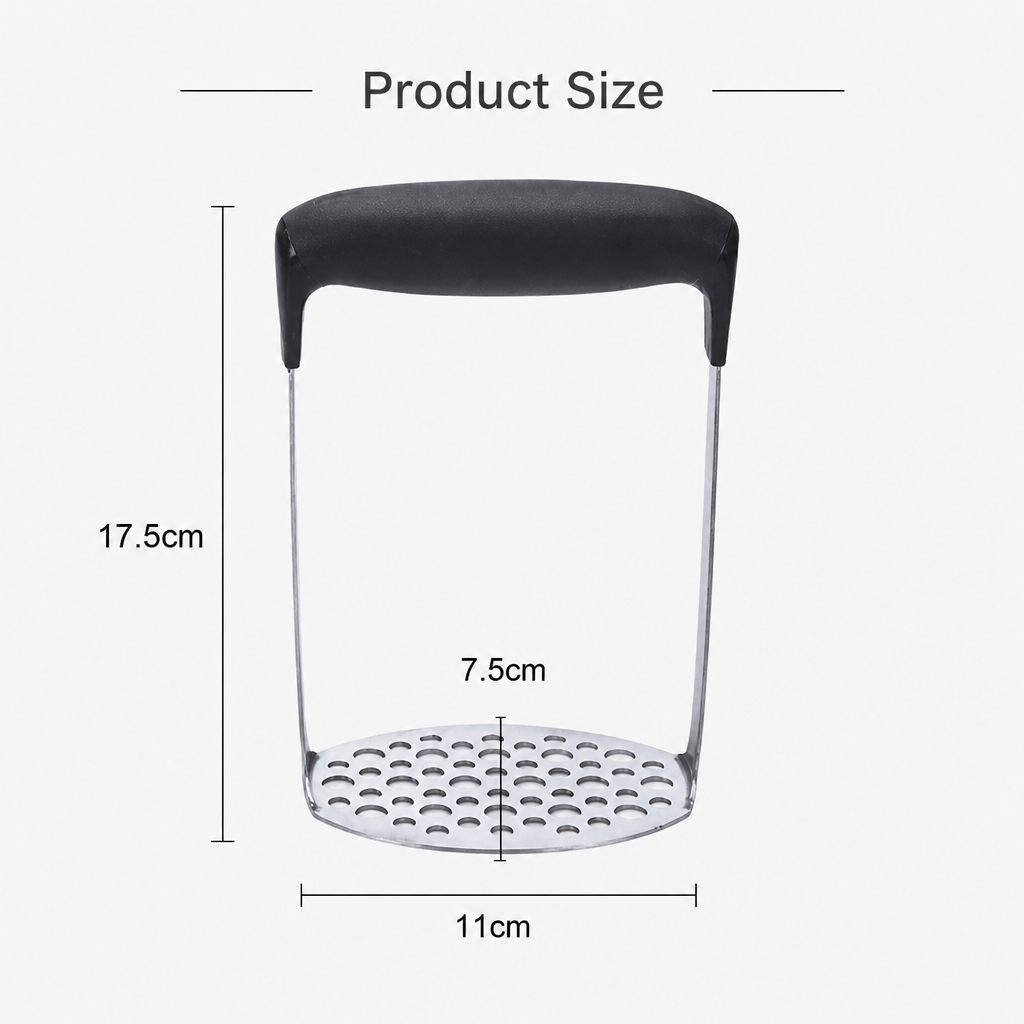 Stainless Steel Potato Masher with Non-Slip Handle