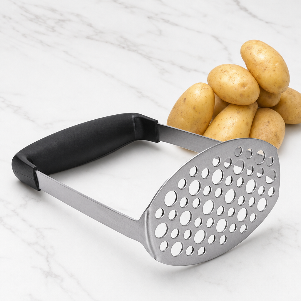 Stainless Steel Potato Masher with Non-Slip Handle