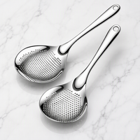 Stainless Steel Fine Mesh Skimmer Spoon for Cooking and Straining